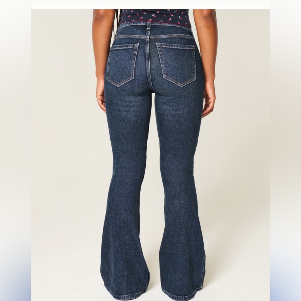 Hollister Deep Indigo Flare Jeans - Picture 3 of 4